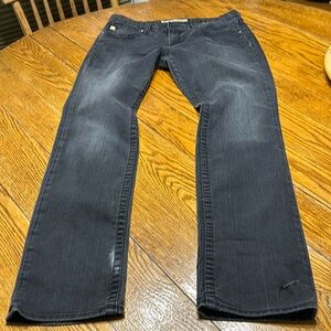 Big Star Kayla Straight mid rise fit black jeans.  Size 32.